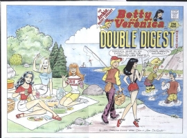 Betty & Veronica Double Digest #14 with Extras Recreated by John Sterling Lucas, Comic Art
